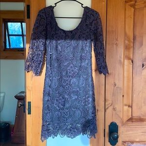Purple lace dress
